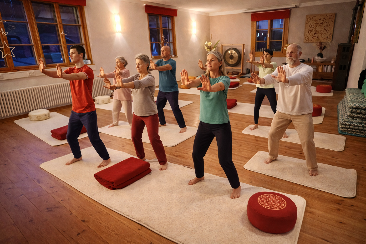 KI-Bild: Qigong im Xundhaus Wegscheid